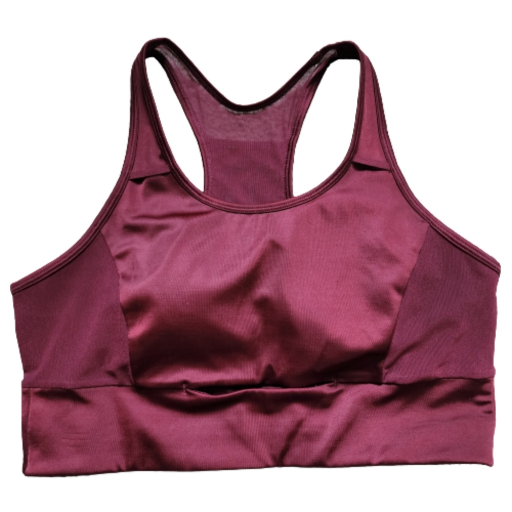 Maroon Sports Bra, M/L